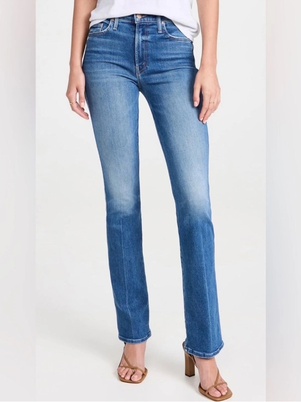 Mother The Double Insider Heel Jeans in Opposites Attract Size 34